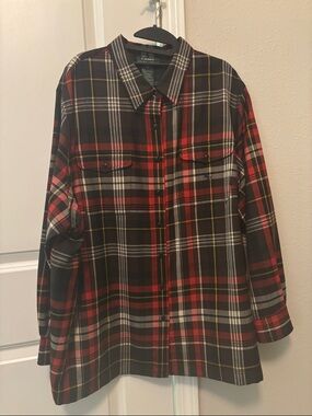 Lauren Ralph Lauren Plaid Button-Down Worsted Wool Shirt